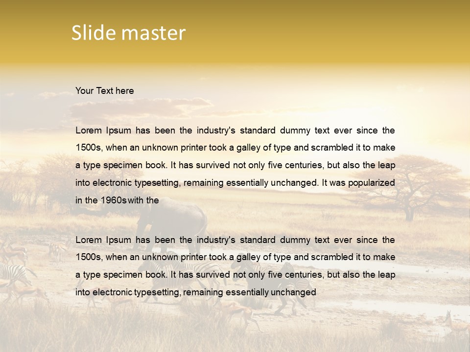 African Savanna PowerPoint Template