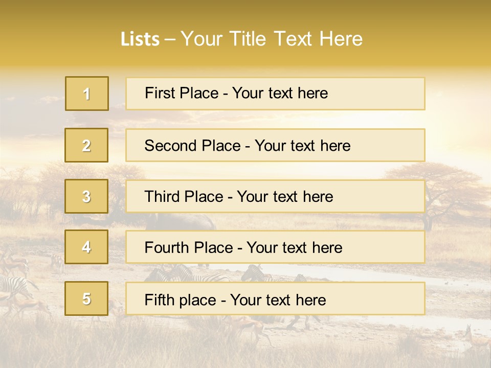 African Savanna PowerPoint Template