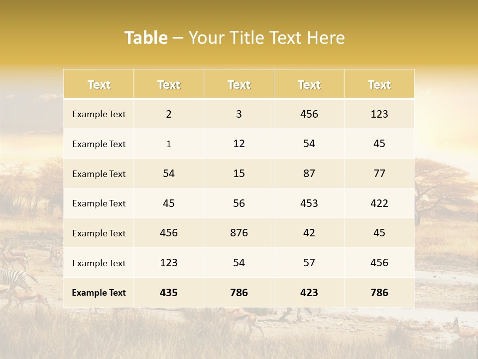 African Savanna PowerPoint Template