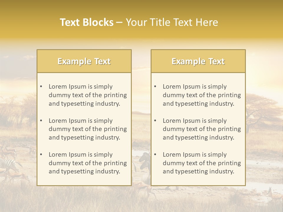 African Savanna PowerPoint Template