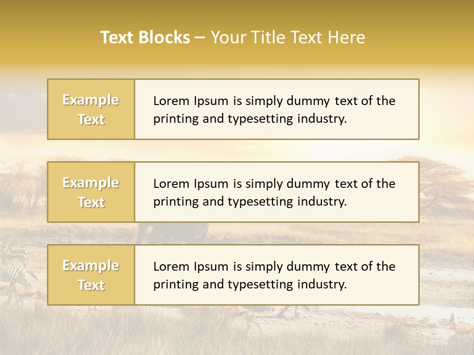 African Savanna PowerPoint Template