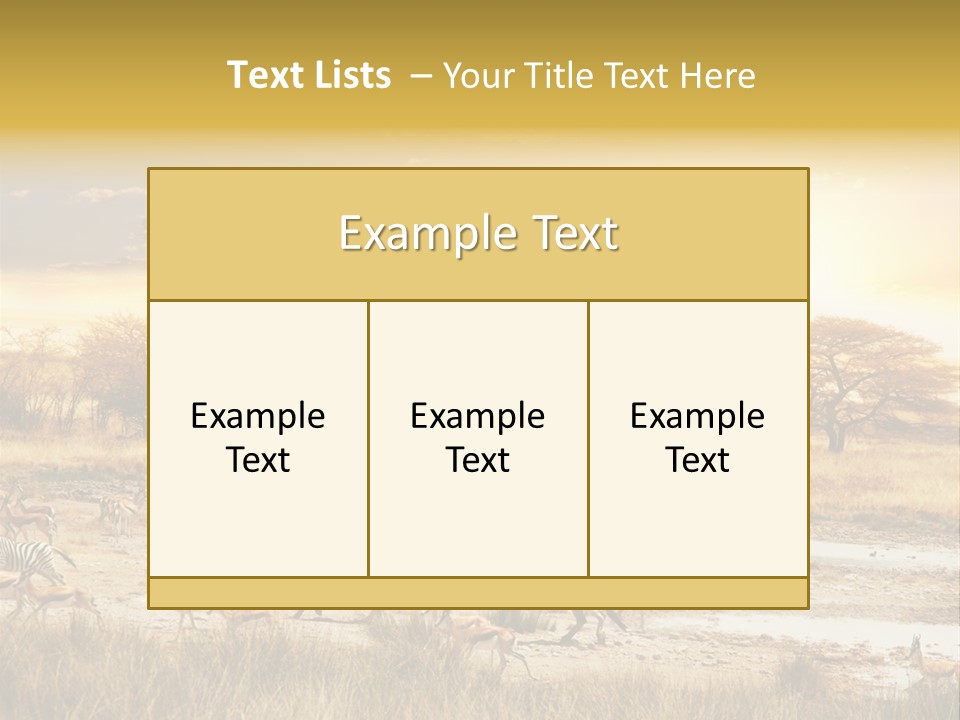African Savanna PowerPoint Template