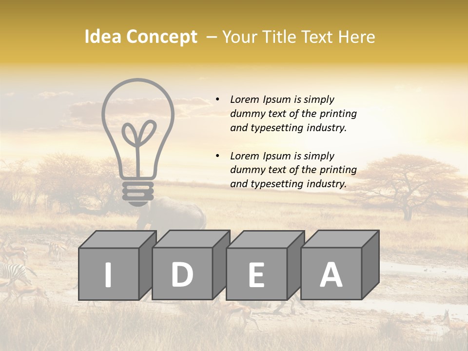 African Savanna PowerPoint Template