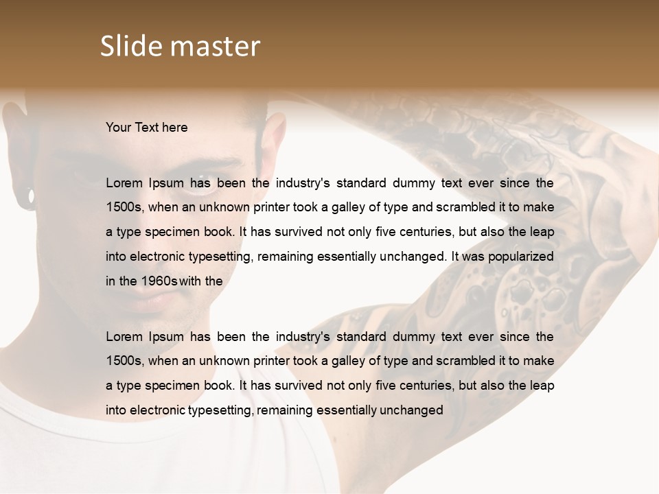 Tattoo Man PowerPoint Template