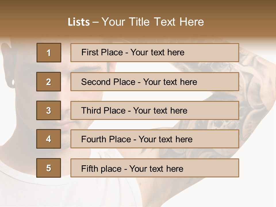 Tattoo Man PowerPoint Template
