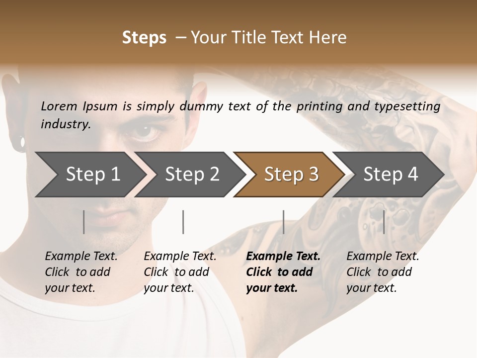 Tattoo Man PowerPoint Template
