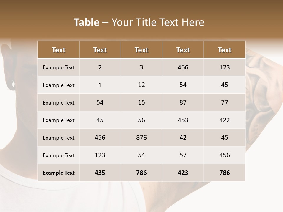 Tattoo Man PowerPoint Template