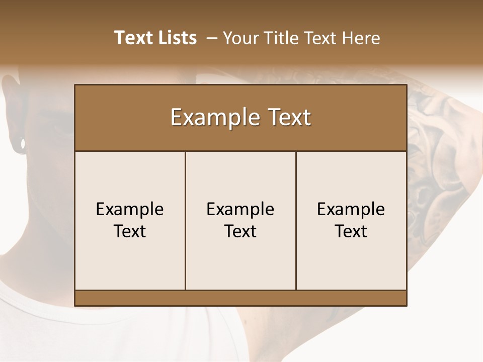 Tattoo Man PowerPoint Template