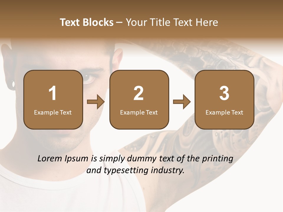 Tattoo Man PowerPoint Template