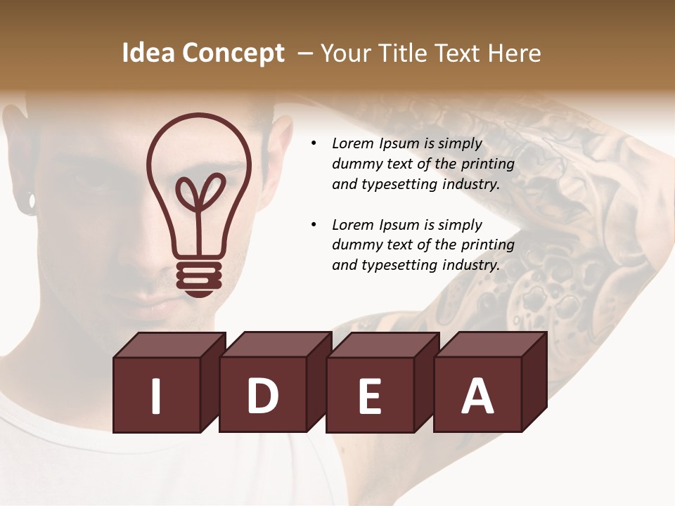 Tattoo Man PowerPoint Template