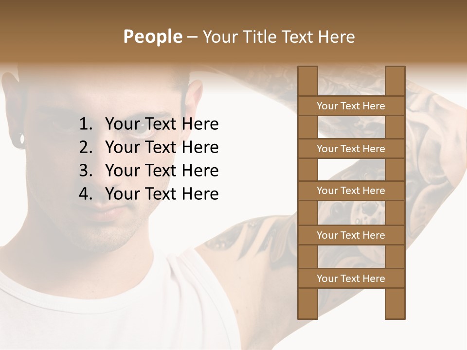 Tattoo Man PowerPoint Template