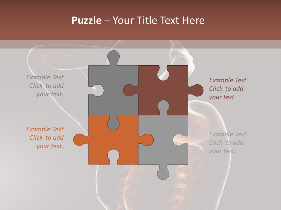 Male Body Backbone Scan PowerPoint Template