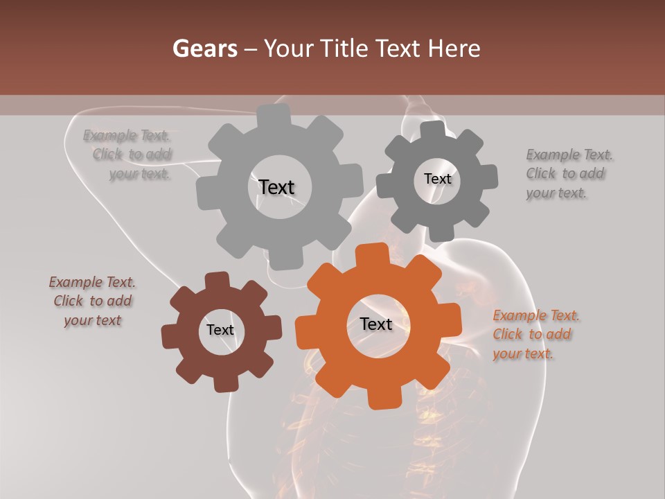 Male Body Backbone Scan PowerPoint Template