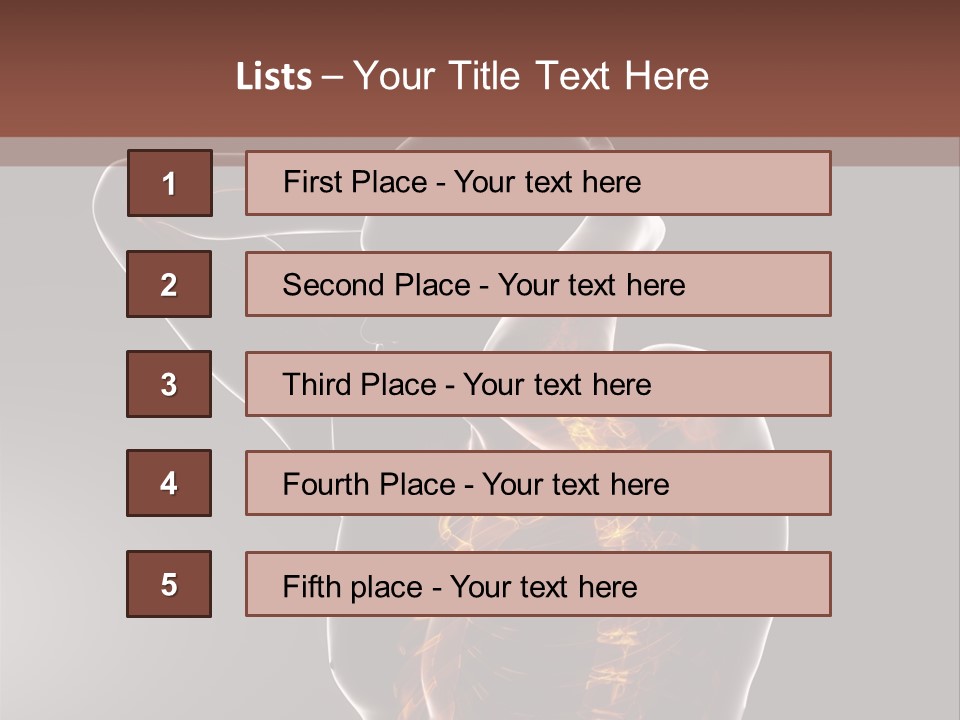 Male Body Backbone Scan PowerPoint Template