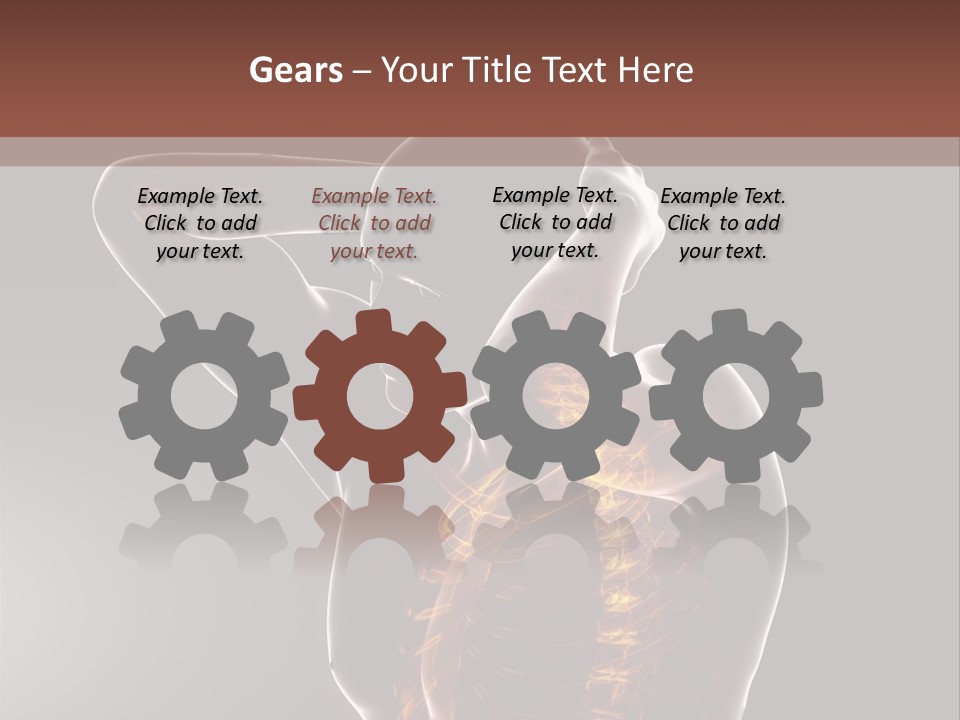 Male Body Backbone Scan PowerPoint Template