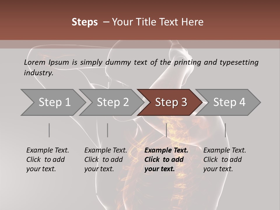 Male Body Backbone Scan PowerPoint Template