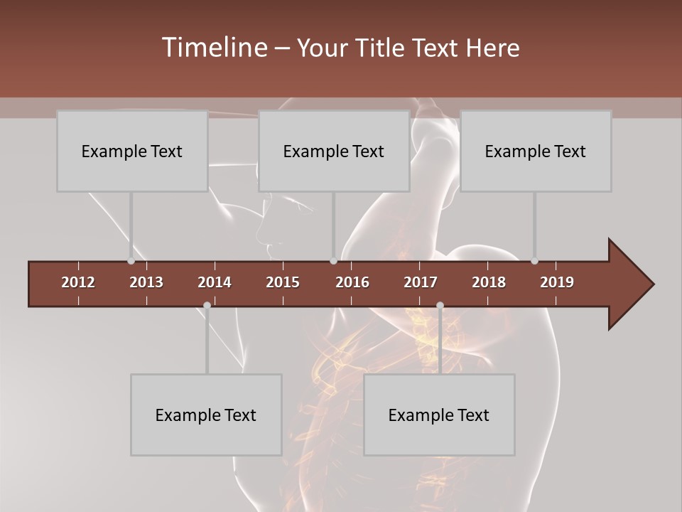 Male Body Backbone Scan PowerPoint Template