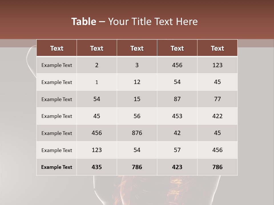 Male Body Backbone Scan PowerPoint Template