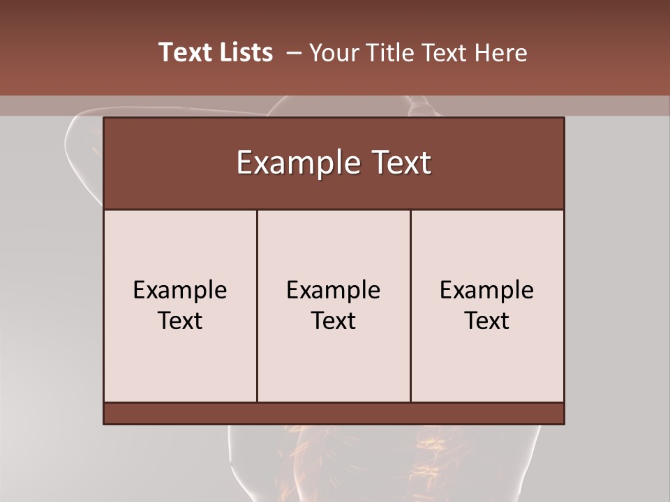Male Body Backbone Scan PowerPoint Template