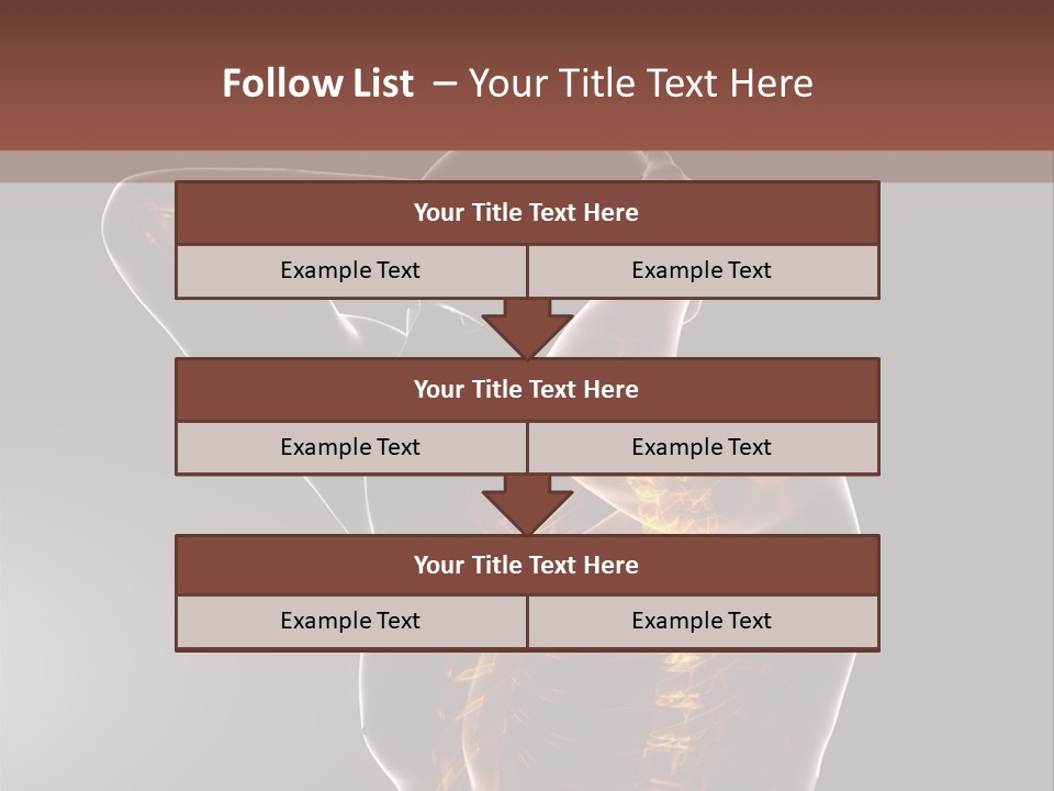 Male Body Backbone Scan PowerPoint Template