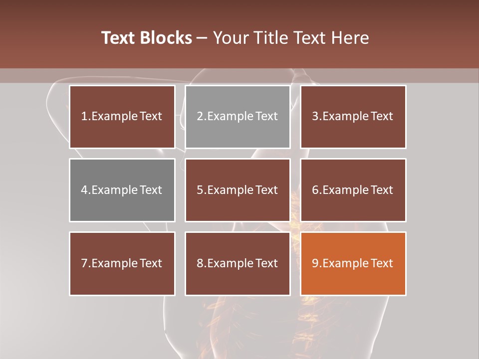Male Body Backbone Scan PowerPoint Template