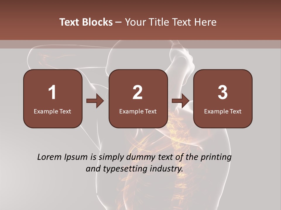 Male Body Backbone Scan PowerPoint Template