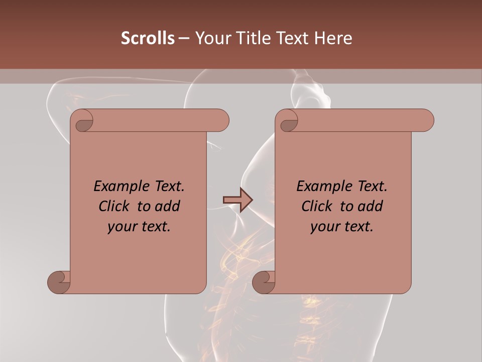 Male Body Backbone Scan PowerPoint Template