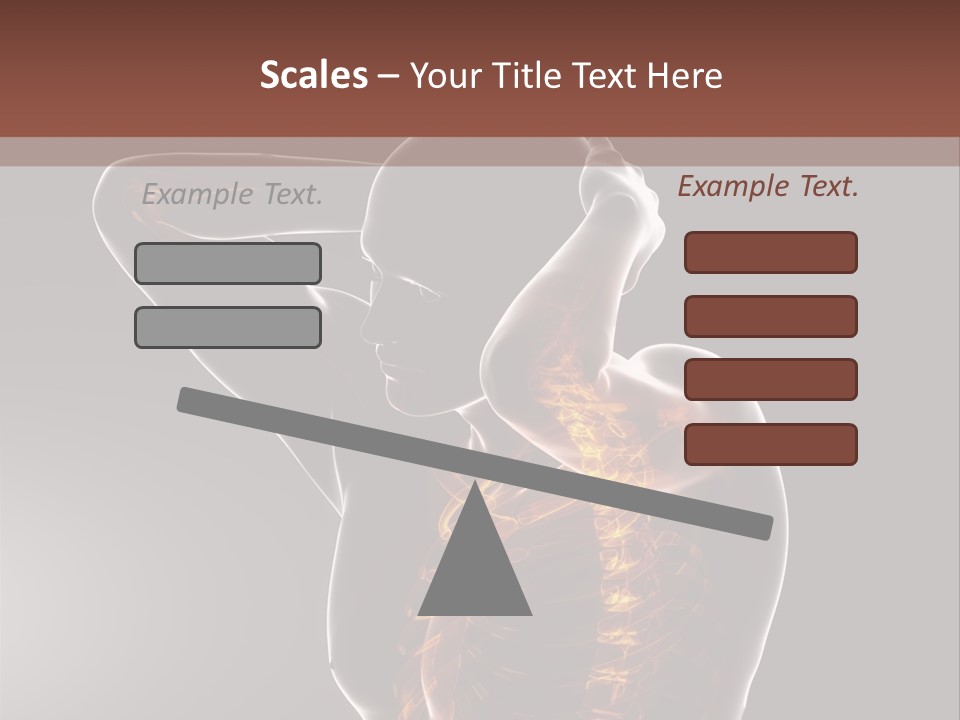Male Body Backbone Scan PowerPoint Template