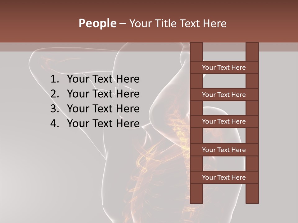 Male Body Backbone Scan PowerPoint Template