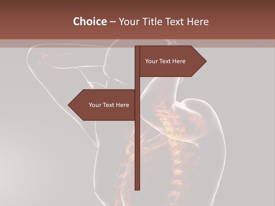 Male Body Backbone Scan PowerPoint Template