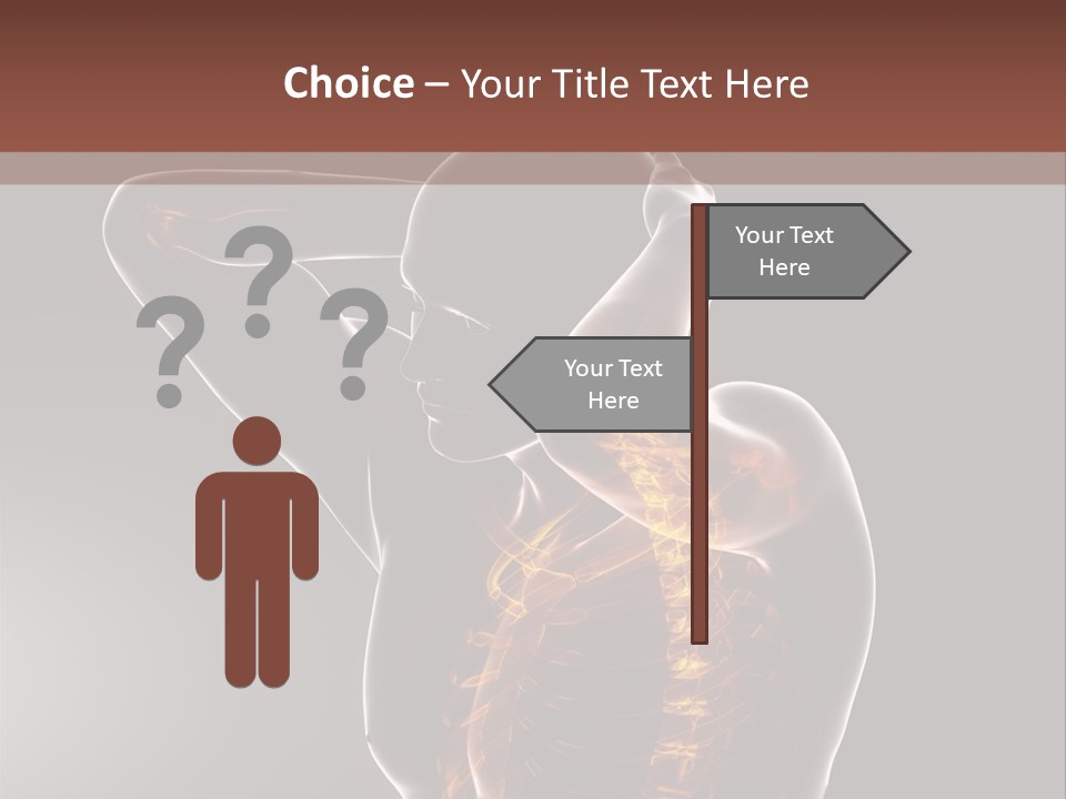 Male Body Backbone Scan PowerPoint Template