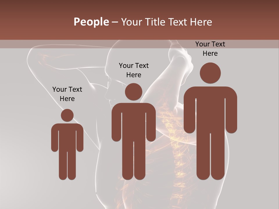 Male Body Backbone Scan PowerPoint Template