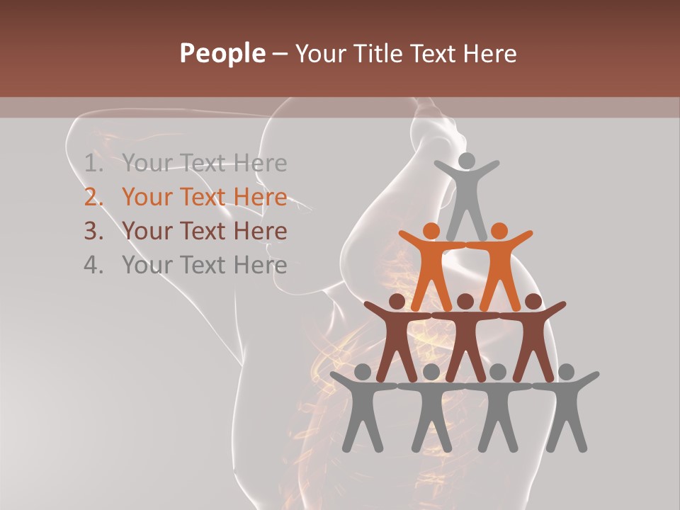 Male Body Backbone Scan PowerPoint Template