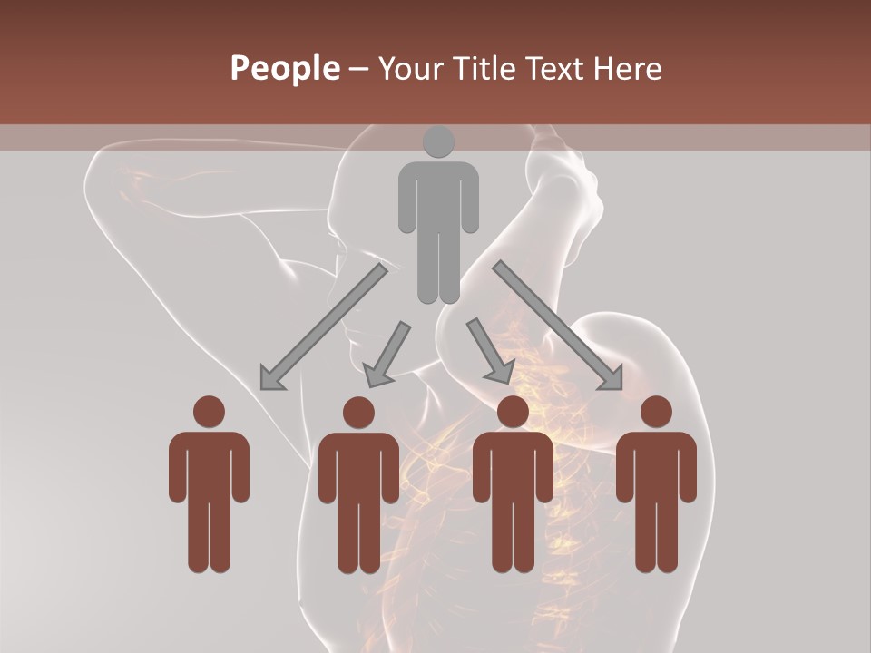 Male Body Backbone Scan PowerPoint Template