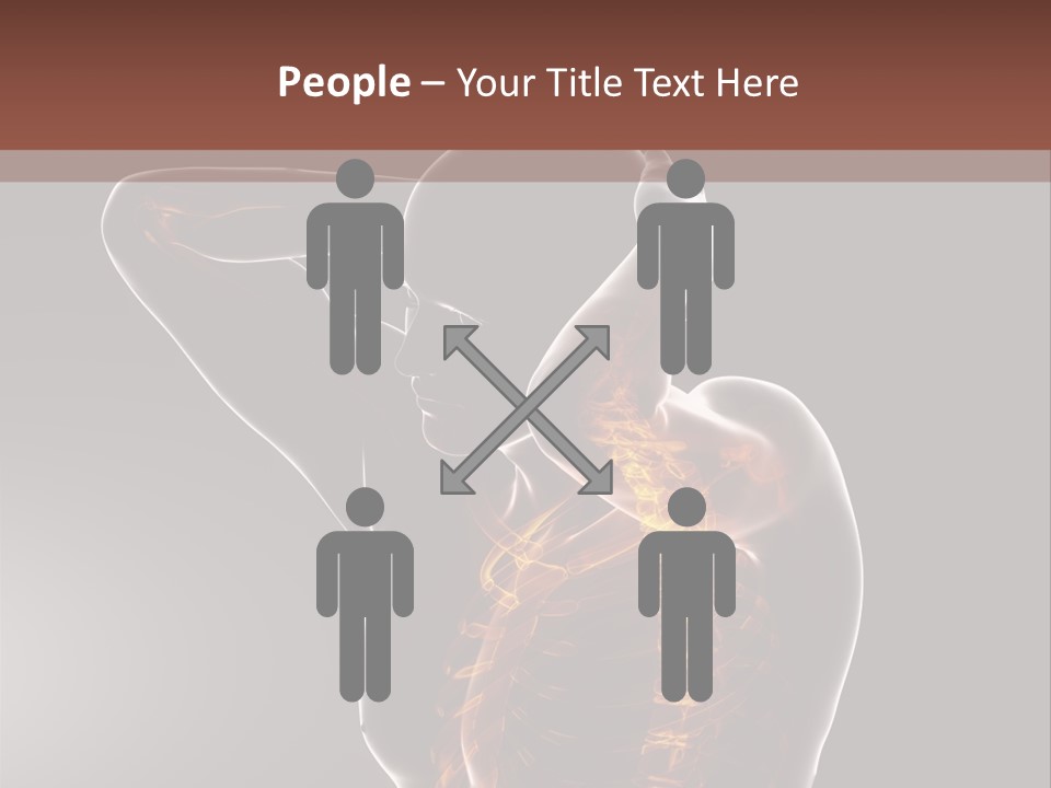 Male Body Backbone Scan PowerPoint Template