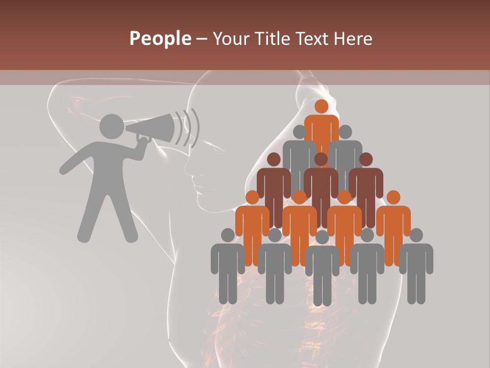 Male Body Backbone Scan PowerPoint Template