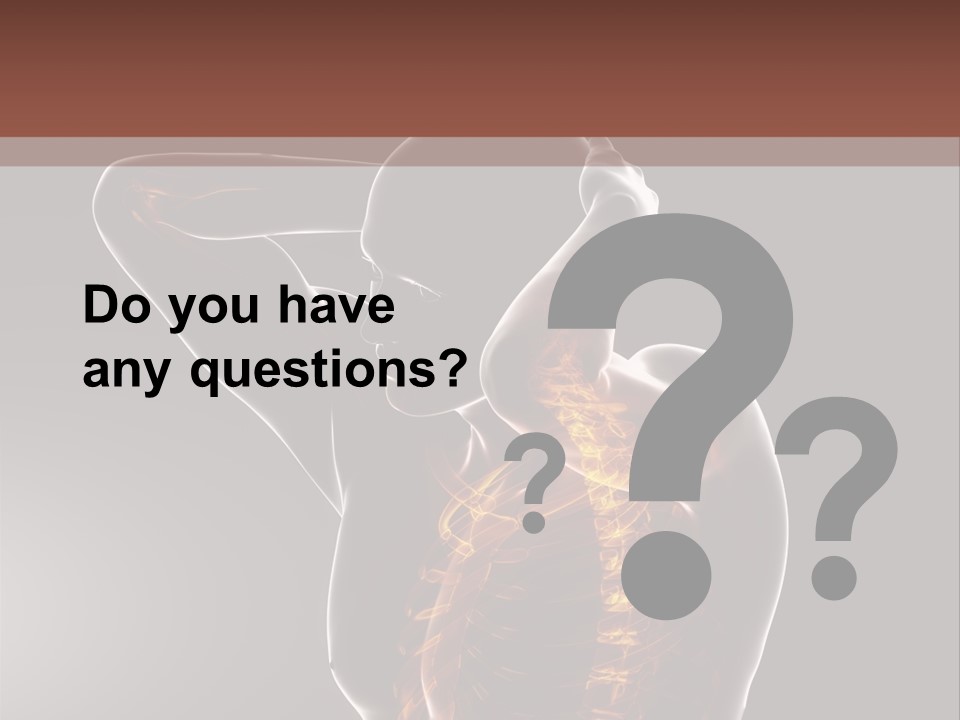 Male Body Backbone Scan PowerPoint Template