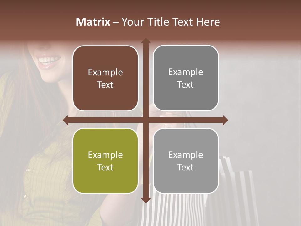 Beauty Cheerful Female PowerPoint Template