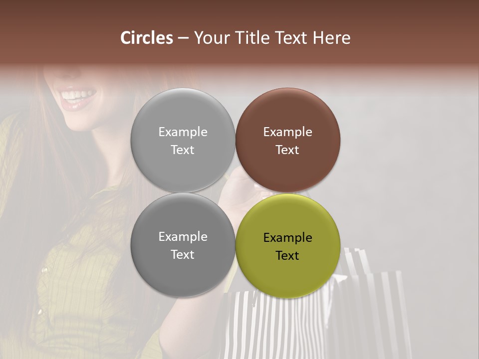 Beauty Cheerful Female PowerPoint Template