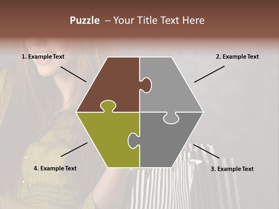 Beauty Cheerful Female PowerPoint Template