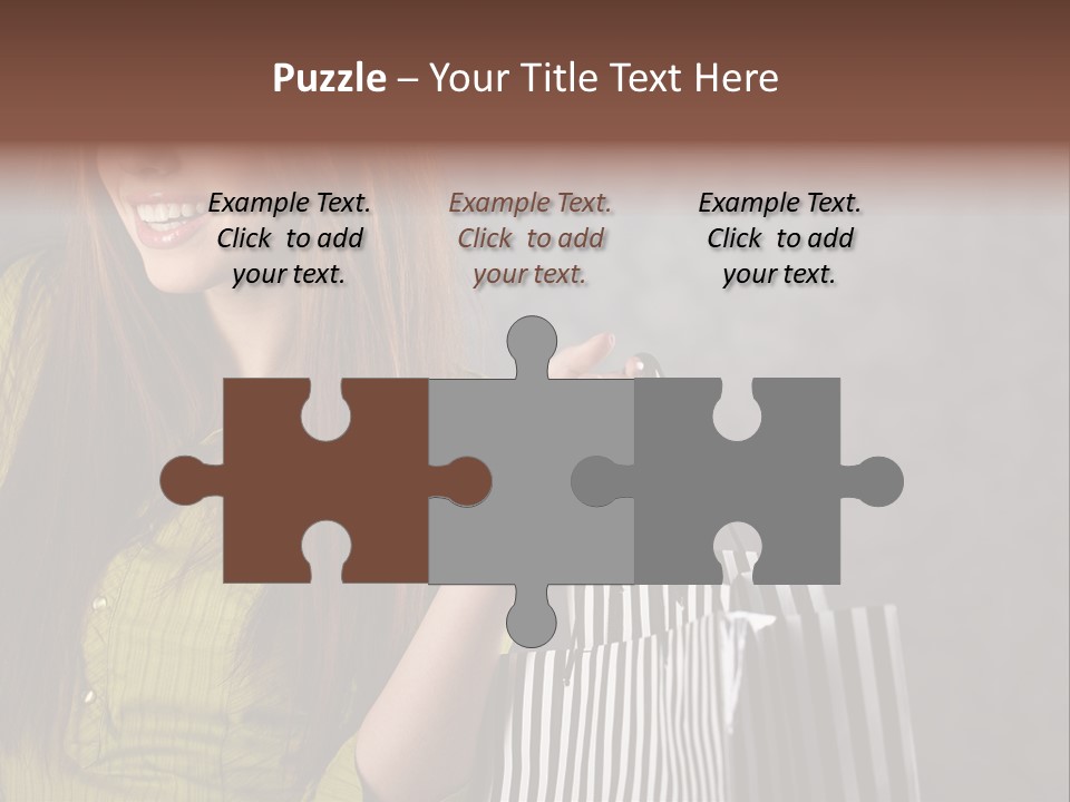 Beauty Cheerful Female PowerPoint Template