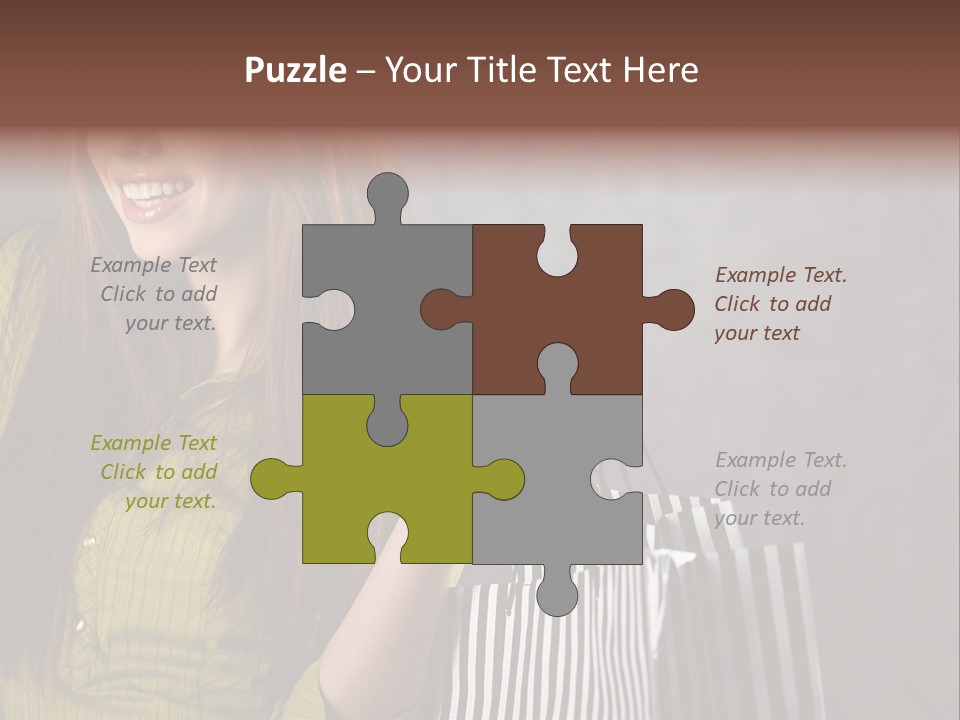 Beauty Cheerful Female PowerPoint Template