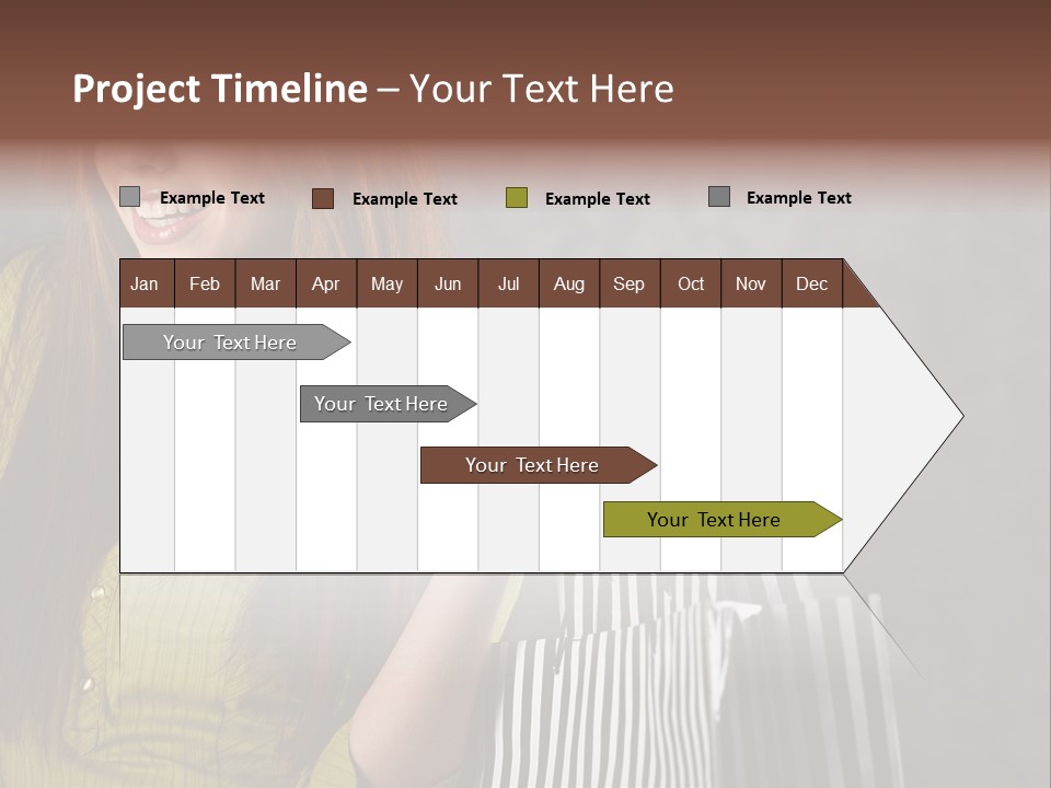 Beauty Cheerful Female PowerPoint Template