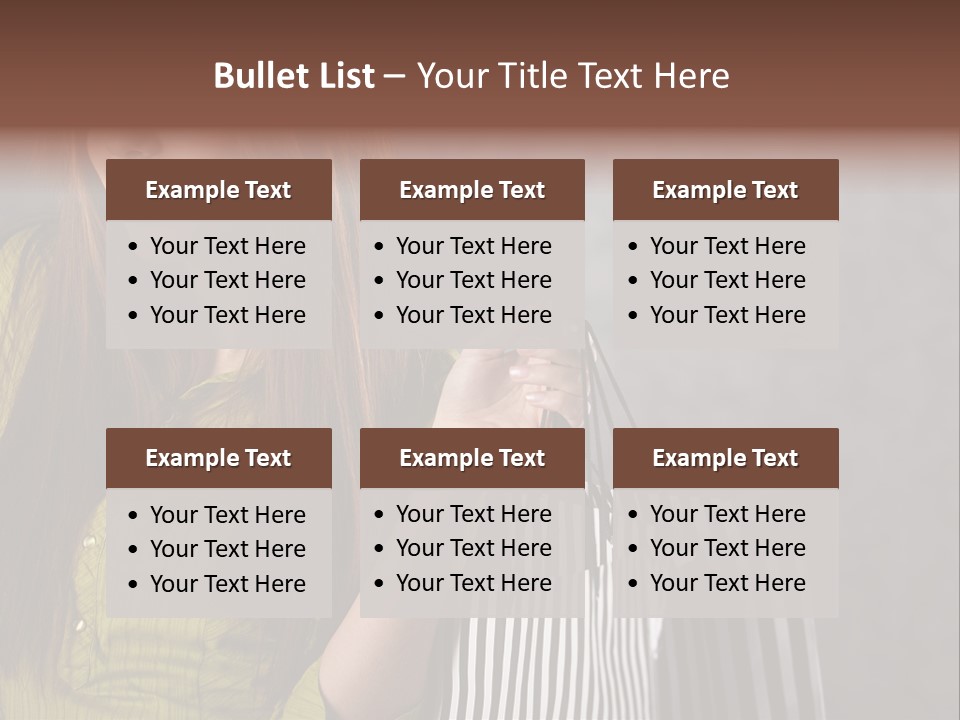 Beauty Cheerful Female PowerPoint Template