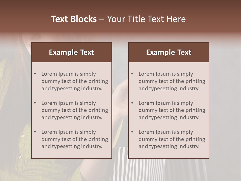 Beauty Cheerful Female PowerPoint Template