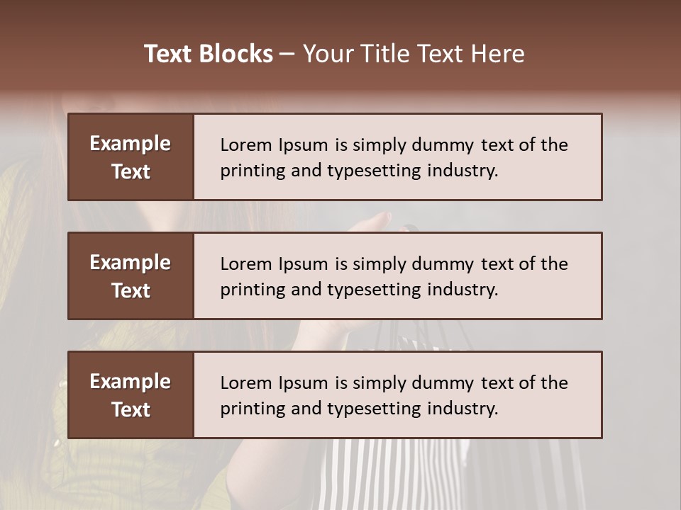 Beauty Cheerful Female PowerPoint Template