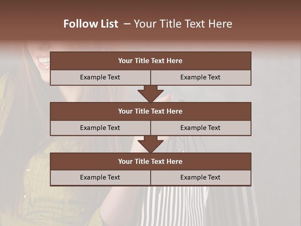 Beauty Cheerful Female PowerPoint Template