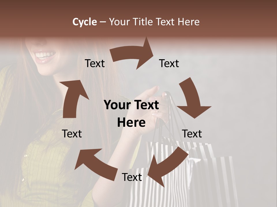 Beauty Cheerful Female PowerPoint Template