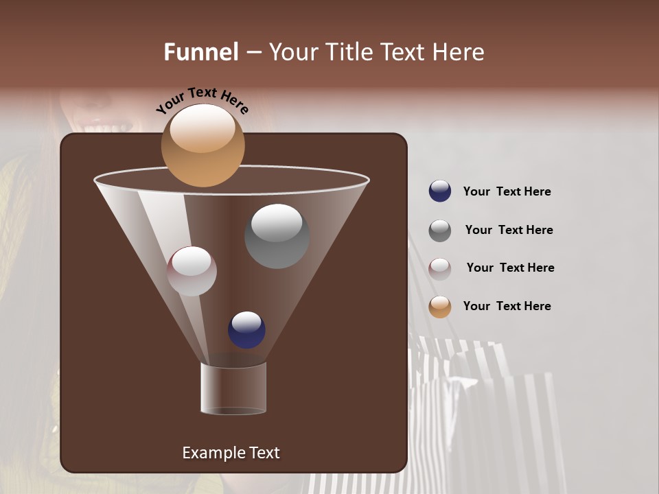 Beauty Cheerful Female PowerPoint Template