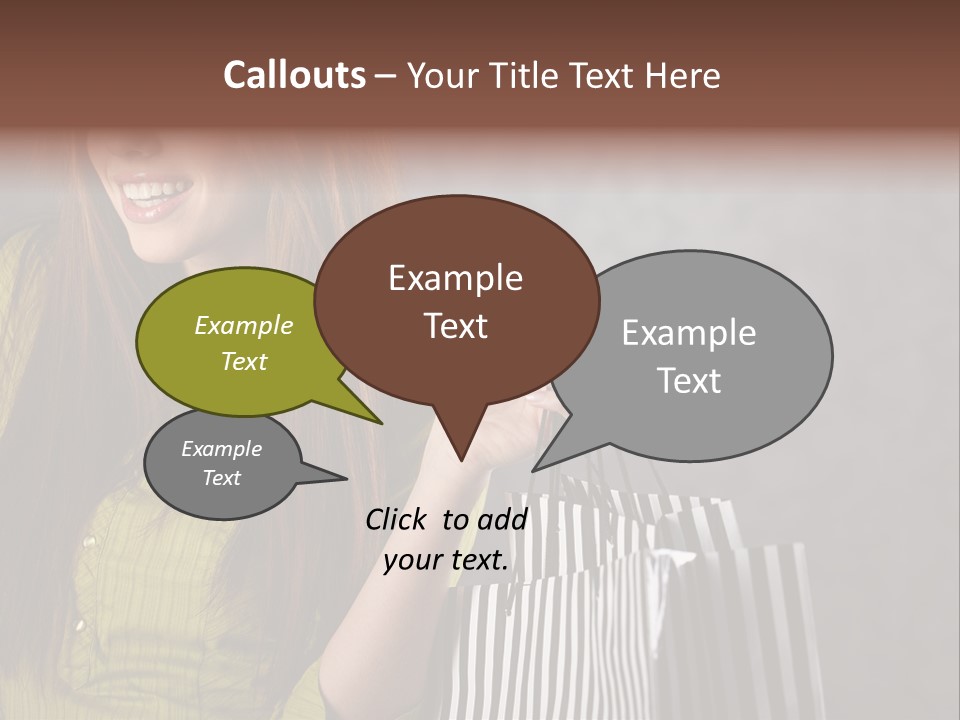 Beauty Cheerful Female PowerPoint Template